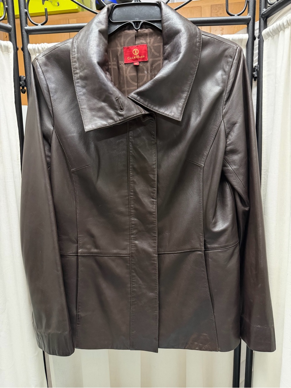 Gorgeous Cole Haan Women's Brown Lambskin Jacket